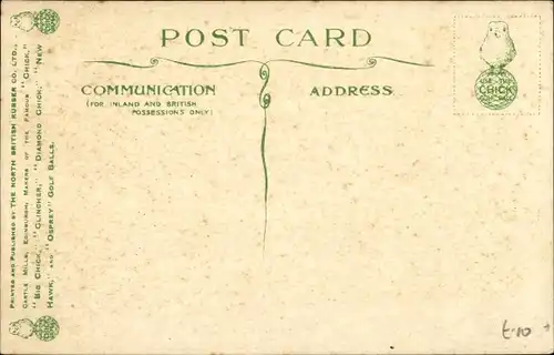 Künstler Ak Don't ask where your opponent is, Golfer