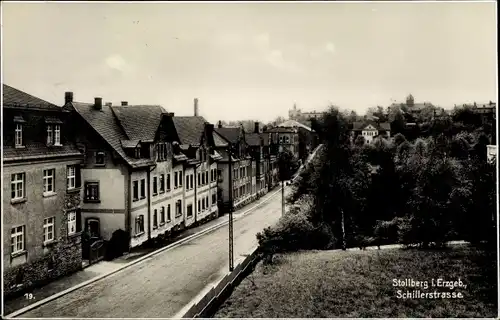 Ak Stollberg im Erzgebirge, Schillerstraße