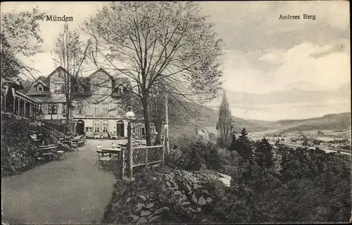 Ak Hann Münden in Niedersachsen, Hotel Andree's Berg