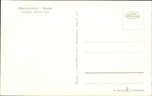 Ak Schwarzenberg im Erzgebirge Sachsen, Feierstätte Wilhelm Pieck