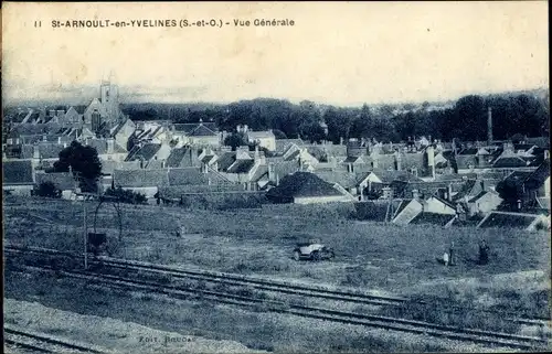 Ak Saint Arnoult en Yvelines, Vue Generale