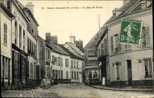 Ak Saint Arnoult en Yvelines, La Rue de Paris