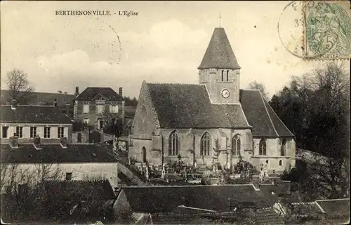Ak Berthenonville Eure, L'Eglise