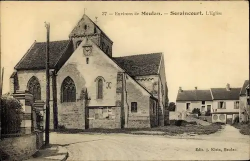 Ak Seraincourt Val d´Oise, L'Eglise