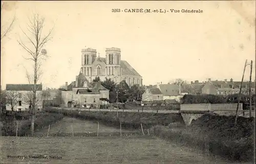 Ak Cande Maine et Loire, Gesamtansicht