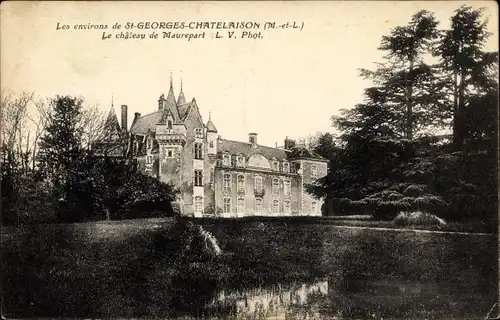 Ak St. Georges Châtelaison Maine et Loire, Château de Maurepart