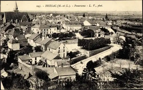 Ak Brissac Maine et Loire, Panorama