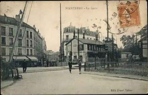 Ak Nanterre Hauts de Seine, La Gare