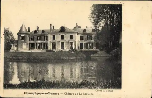 Ak Champigny-en-Beauce Loir et Cher, Château de La Fontaine