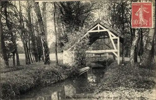 Ak Champigny-en-Beauce Loir et Cher, Parc du Château, Le Lavoir