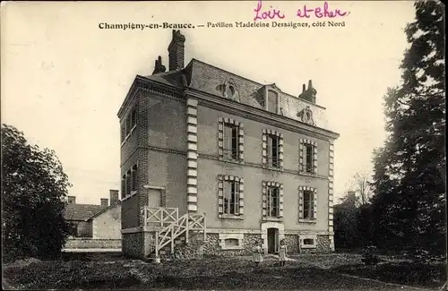 Ak Champigny-en-Beauce Loir et Cher, Pavillon Madeleine Dessaignes