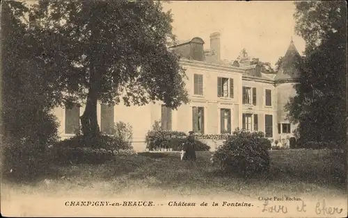 Ak Champigny-en-Beauce Loir et Cher, Château de La Fontaine