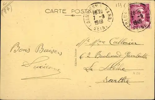 Ak Plessis Trevise Val de Marne, Eglise Saint Jean Baptiste