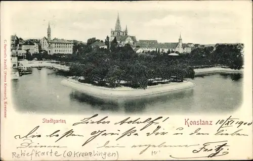Ak Konstanz am Bodensee, Stadtgarten
