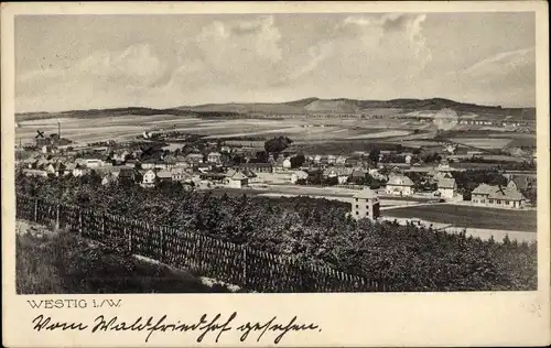 Ak Westig Kreis Iserlohn im Märkischen Kreis, Panorama vom Ort
