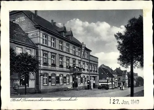 Ak Marienheide Oberbergischer Kreis, Hotel Trommershausen, Außenansicht