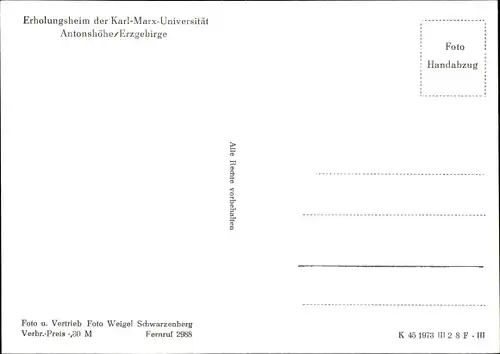 Ak Antonshöhe Breitenbrunn Erzgebirge, Erholungsheim, Winter