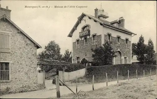 Ak Maurepas Yvelines, Maison de l'Abbe Coqueret