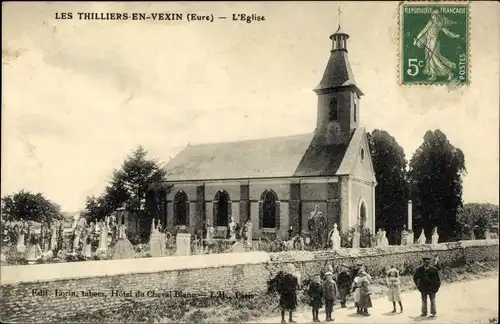 Ak Les Thilliers En Vexin Eure, L'Eglise