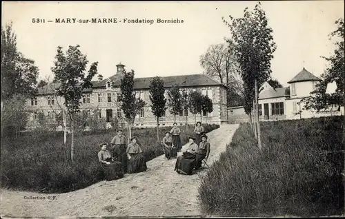 Ak Mary sur Marne Seine et Marne, Fondation Borniche