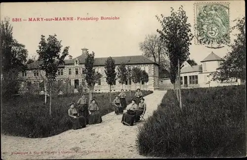 Ak Mary sur Marne Seine et Marne, Fondation Borniche