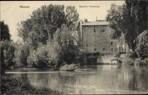 Ak Meaux Seine-et-Marne, Moulin Pommier