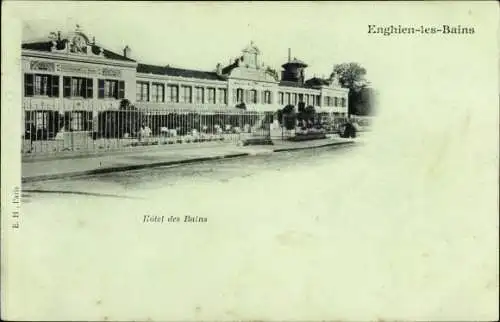 Ak Enghien les Bains Val d’Oise, Hotel des Bains