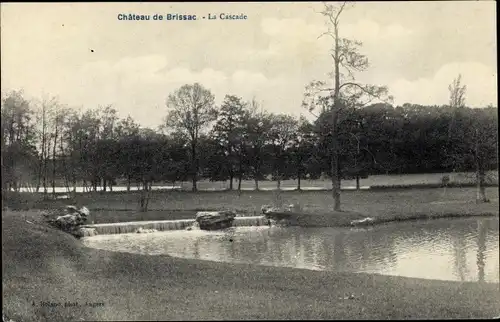 Ak Château de Brissac Maine et Loire, La Cascade