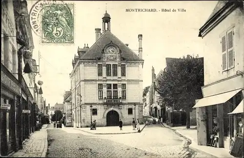 Ak Montrichard Loir et Cher, Hôtel de Ville