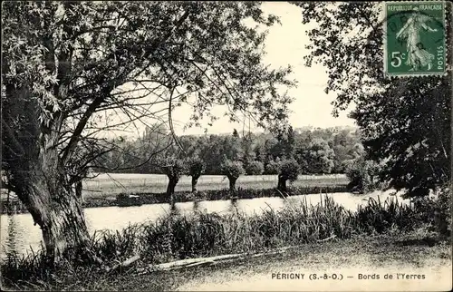 Ak Perigny sur Yerres Val de Marne, Bords de l'Yerres