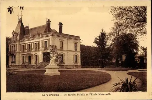 Ak Lavarenne Val-de-Marne, Le Jardin, L'Ecole Maternelle