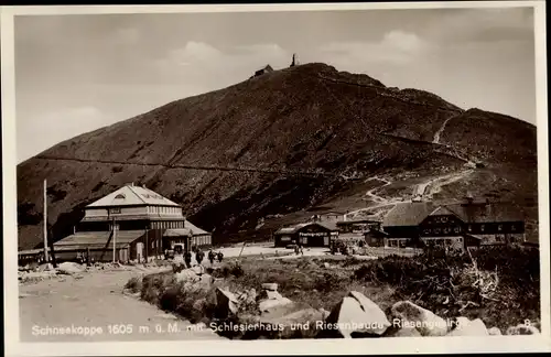 Ak Malá Úpa Kleinaupa Riesengebirge Region Königgrätz, Schneekoppe, Schlesierhaus, Riesenbaude