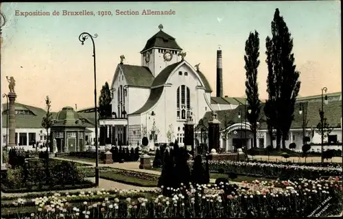 Ak Bruxelles Brüssel, Exposition de Bruxelles, 1910, Section Allemande