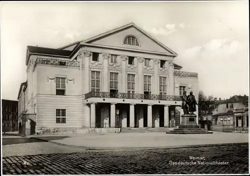 Ak Weimar in Thüringen, Nationaltheater