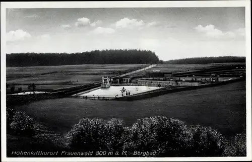 Ak Frauenwald am Rennsteig Ilmenau in Thüringen, Bergbad