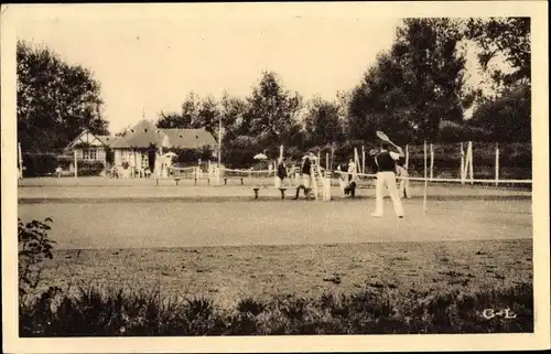 Ak Agon-Coutainville Manche, Les Tennis, Tennisplatz