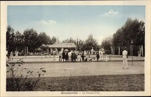 Ak Agon-Coutainville Manche, Le Tennis Club, Tennisplatz