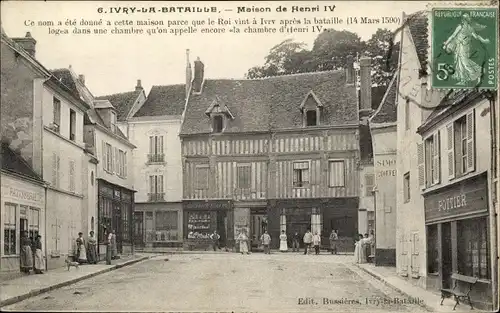 Ak Ivry la Bataille Eure, Maison de Henri IV