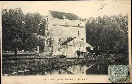 Ak Villiers-sur-Morin Seine et Marne, Le Moulin