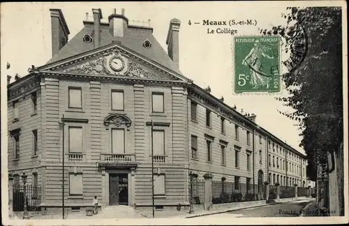 Ak Meaux Seine-et-Marne, Le College