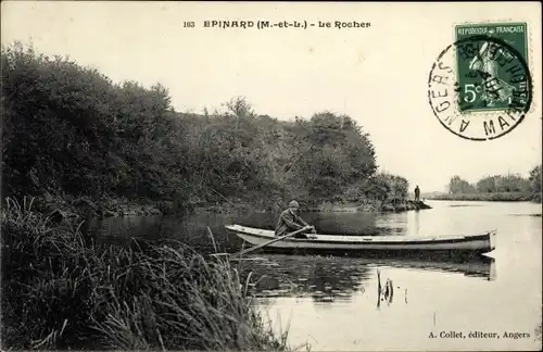 Ak Cantenay-Épinard Maine et Loire, Le Rocher