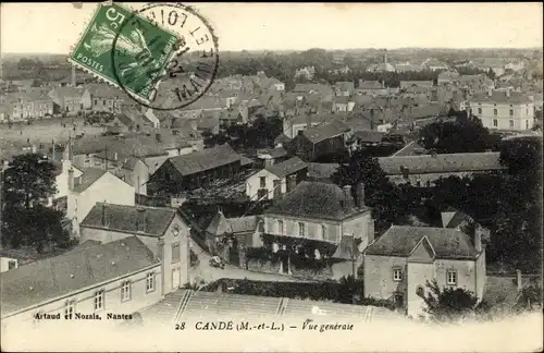 Ak Cande Maine et Loire, Gesamtansicht