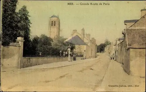 Ak Mer Loir et Cher, Grande Route de Paris