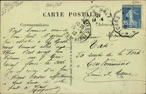 Ak Mer Loir et Cher, La Grand Route