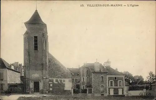 Ak Villiers sur Marne Val de Marne, L'Eglise