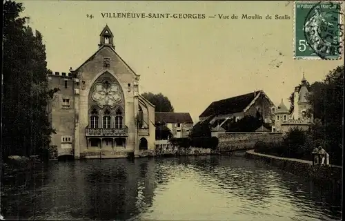 Ak Villeneuve Saint Georges Val de Marne, Moulin de Senlis