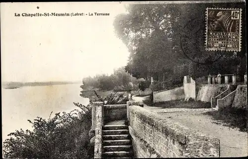 Ak La Chapelle Saint Mesmin Loiret, La Terrasse