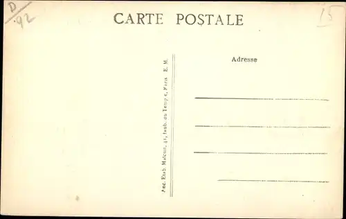 Ak Colombes Hauts de Seine, La Brasserie du Cardon et le passage a niveau