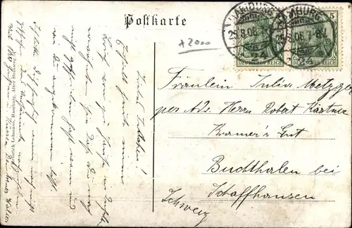 Ak Hamburg Mitte Altstadt, Partie an der Alster, Boote