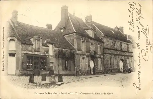 Ak Saint Arnoult en Yvelines, Carrefour du Puits de la Grue